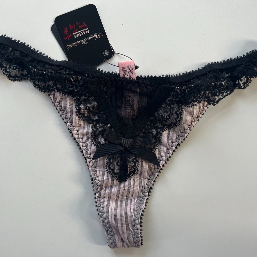 Agent Provocateur FIFI Thong - Black/Pink - BNWT - Sz 2 (S) - Picture 3 of 8
